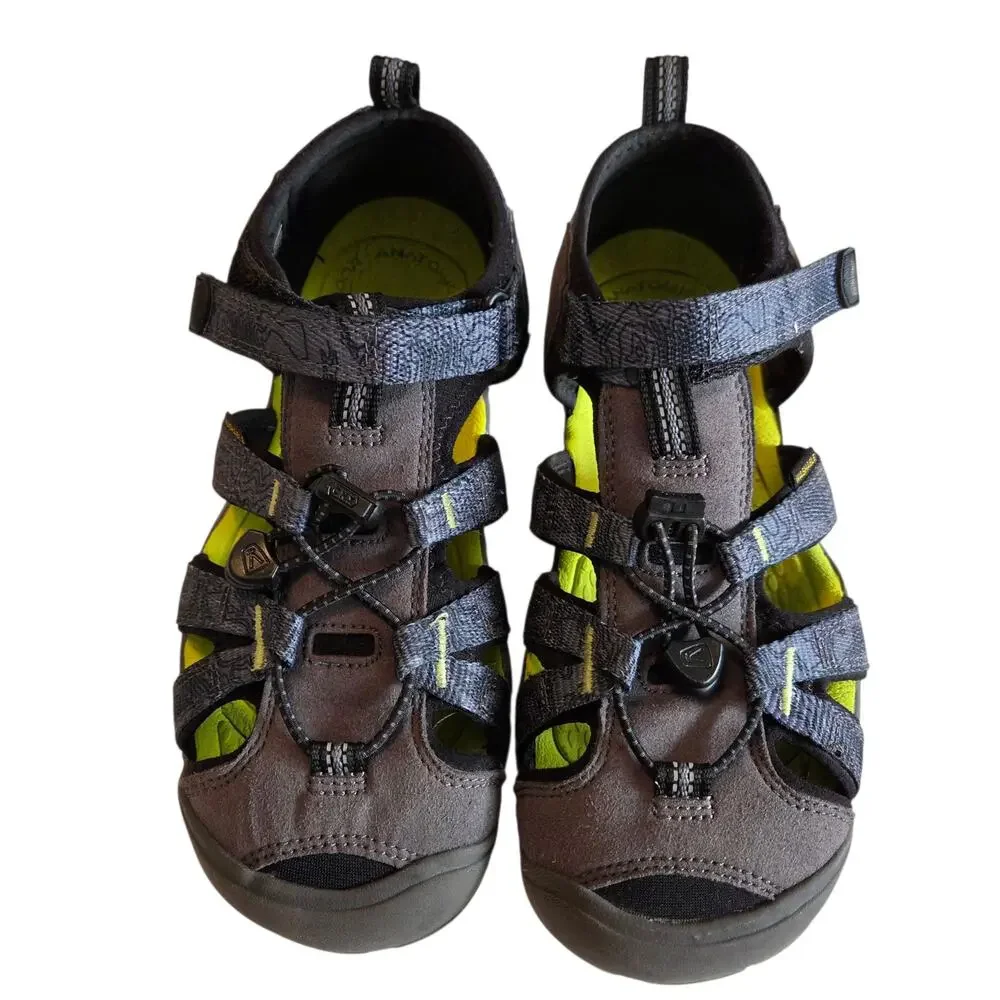 Keen Little Kids Seacamp II Sandals Sz 3 Hiking Washable Arch Support Adjustable